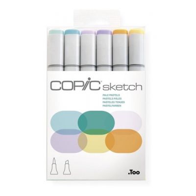 Copic Sketch x6 tonos pasteles