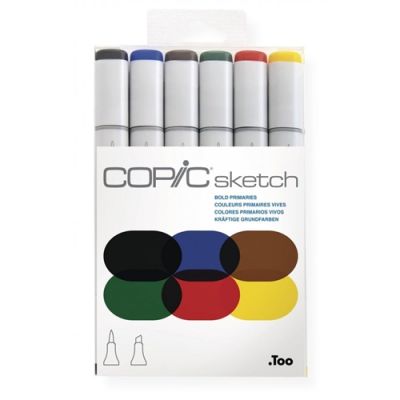 Copic Sketch x6 Colores Primarios Vivos 