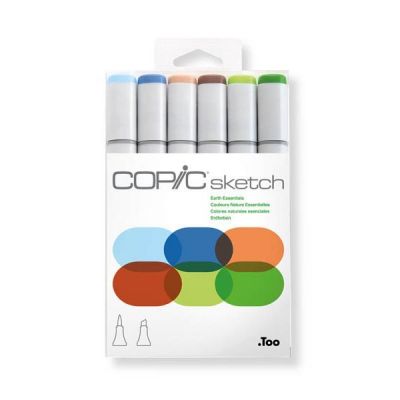 Copic Sketch x6 Colores Naturales Esenciales 