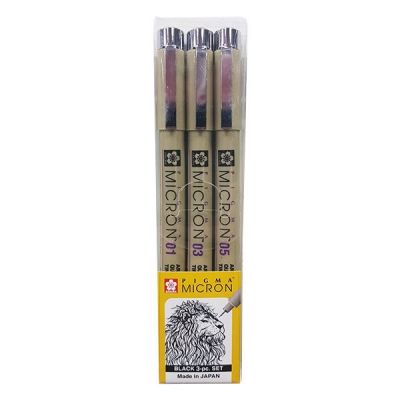 Set mini de dibujo Pigma x3