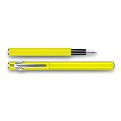 Pluma Estilográfica 849 Metal - Amarillo Fluo