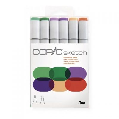 Copic Sketch x6 Tonos Secundarios 