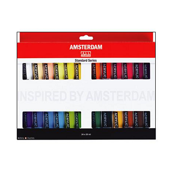 Acrilico Amsterdam 24 unidades de 20ml