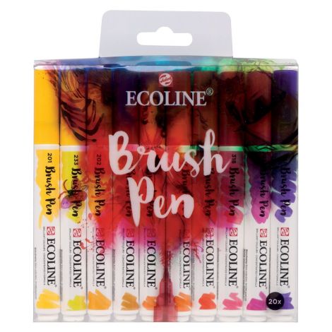Marcadores Ecoline de Talens x20