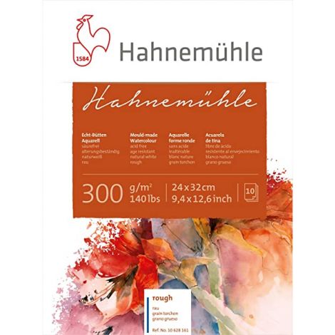 Block Hahnemühle Acuarela Rough  - A4 300Gr 10H