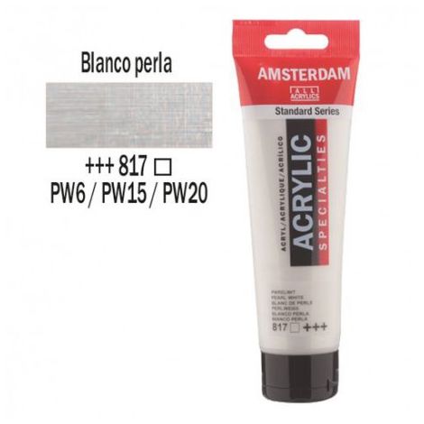 Acrílico Amsterdam 120ml - BLANCO PERLA 817