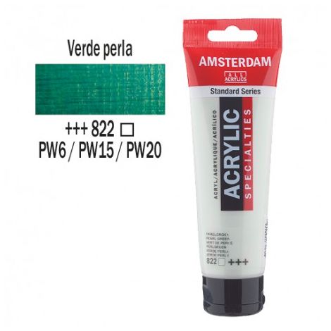 Acrílico Amsterdam 120ml Verde Perla 822