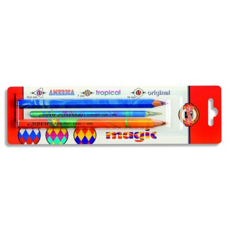 Set de Lápiz Multicolor x 3 Blister Koh-I-Noor