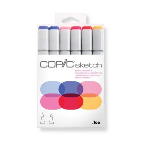 Copic Sketch x6 Tones Florales Favoritos 2 