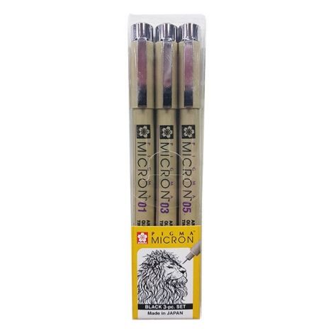 Set mini de dibujo Pigma x3