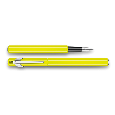 Pluma Estilográfica 849 Metal - Amarillo Fluo