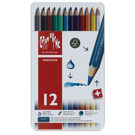 Colores FANCOLOR Acuarelables x12