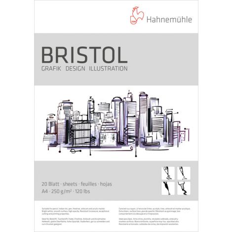 Block Bristol A4 250gr 20h