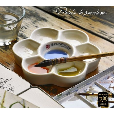 Paleta de porcelana Spondylus