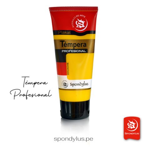Témpera Spondylus Profecional 100ml 200 Amarillo Cadmio Medio