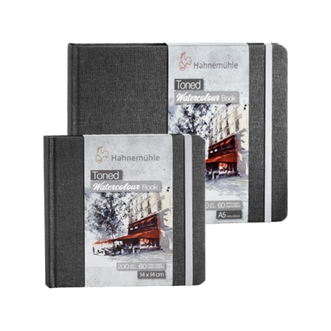 Toned Watercolour Books Gris