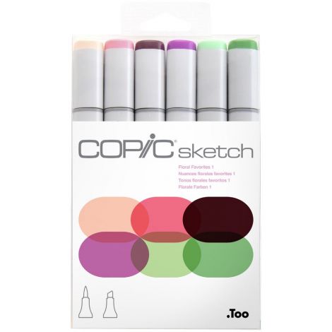 Copic Sketch x6 Tonos Florales Favoritos 1 