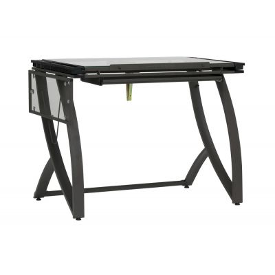 Mesa Futura Luxe Drawing / Tablero de Vidrio y Cajon