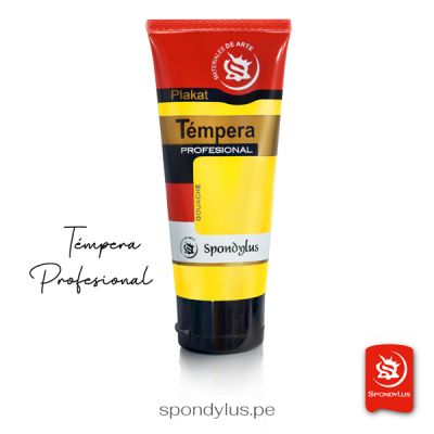 Tempera Profesional Spondylus 100ml.  Amarillo Limón 205