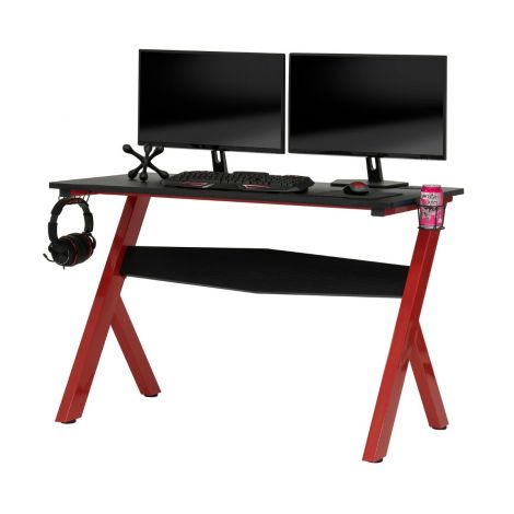 Mesa Gaming ZONA, con patas rojas