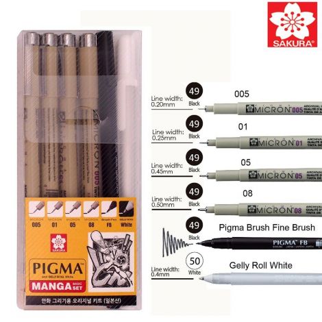 Set de dibujo Pigma Manga