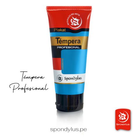 Tempera Profesional Spondylus 100ml. Azul Cian 501