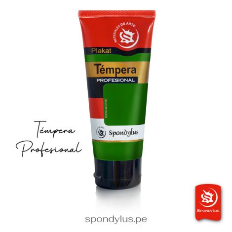 Tempera Profesional Spondylus 100ml.Verde Esmeralda (Ftalo) 602